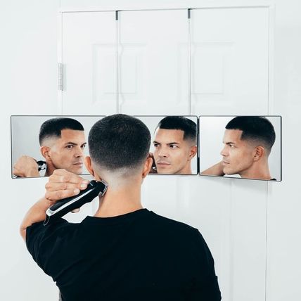 Self-Cut System Travel Version - Three Way Mirror for Self Hair Cutting with Hei