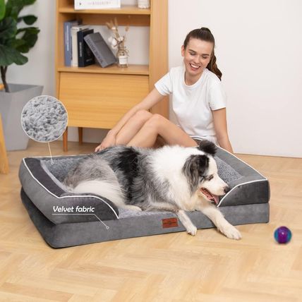 Comfort Expression Waterproof Orthopedic Foam Dog Beds for Extra Large Dogs Dura