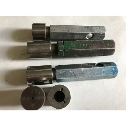 LOT THE PIPE MACHINERY INSPECTION GAGE GO NO GO 1.253 1.260 1.253,1.2605,1.26,ET