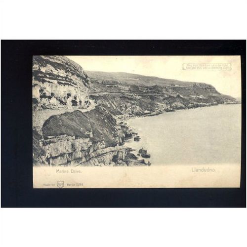Wales LLANDUDNO Marine Drive Hold-To-Light Postcard by WH (3244)