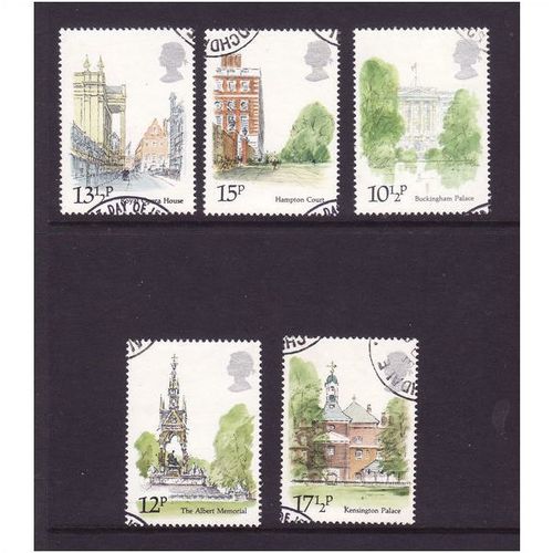 GREAT BRITAIN 1980 LONDON LAND MARKS SG1120/1124 SET 5 VALS FINE USED #4