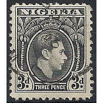 Nigeria 1944 SG53b 3d Black Fine Used ...