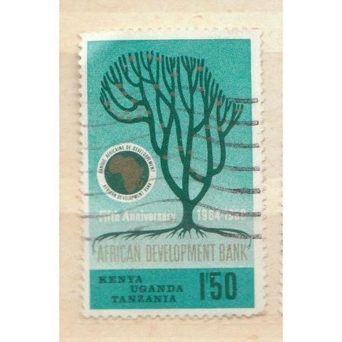 african development bank - kenya uganda tanzania stamp - see scan