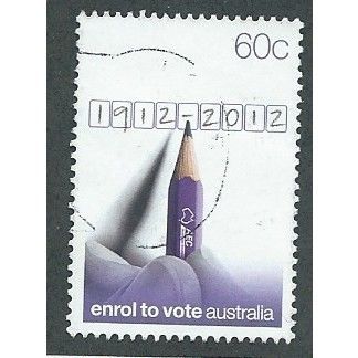 AUS 2012 60c 'COMPULSORY ENROLMENT' FINE USED (EBID37-791)