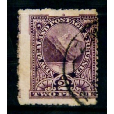 NEW ZEALAND 1898 SG 248 2d LAKE PEMBROKE PEAK MILFORD SOUND FINE USED #2