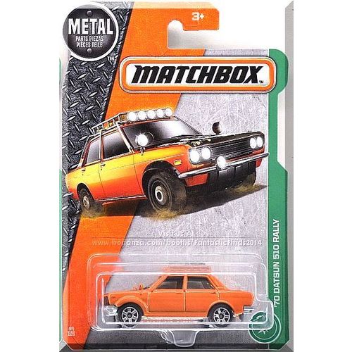 Matchbox - '70 Datsun 510 Rally: MBX Explorers #94/125 (2017) *Orange Edition*