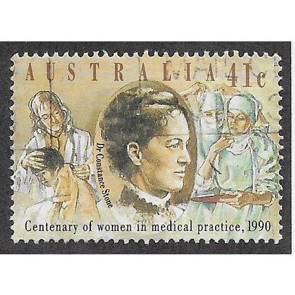 AUS 1990 41c '100TH ANN OF WOMEN IN MEDICAL PRACTICE' FINE USED (EBID67-890)