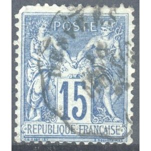 France 1876 - SG279 - 15c blue - Peace & Commerce - used 11