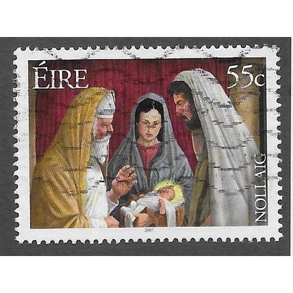IRE 2007 55c 'CHRISTMAS' FINE USED (EBID72-646)