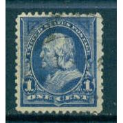 Used 264 1c Benjamin Franklin Fine Plus M02959