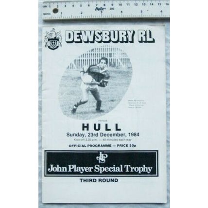 1984 programme Dewsbury v. Hull