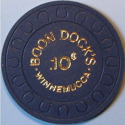 Boon Dock's. 10¢ Casino Chip. Winnemucca, NV. Rare. M27.