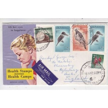 New Zealand 1960 Health Stamps FDC Wellington cancel written VGC