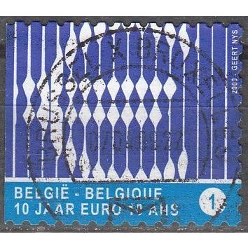 Belgique 2009 COB 3873 O Cote (2016) 1.60 € 10 Ans Euro Cachet rond