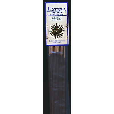 Talisman (Golden Amber), Escential Essences Incense, 16 Long Burning Sticks