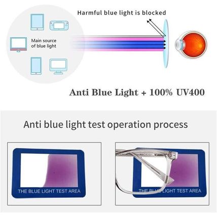2 Pack Unisex Blue Light Blocking Glasses-PC/Gaming/TV/Phone-BLACK/CLEAR-N  EW