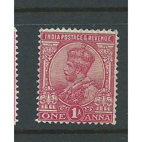 india stamp sg160 sg 160 aged gum gv star wmk