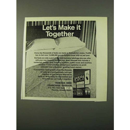 1972 Ramada Inn Ad - Let's Make It Together