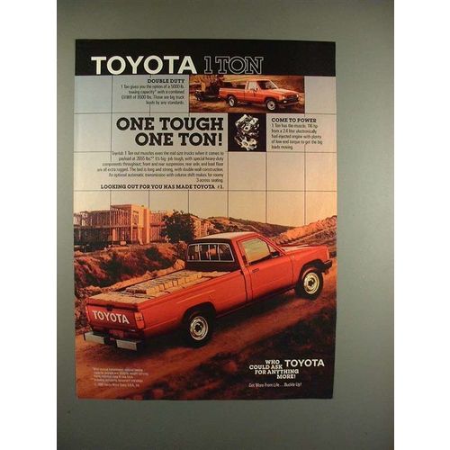 1986 Toyota 1 Ton Truck Ad - One Tough One Ton!
