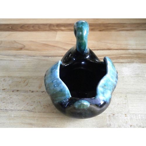 Canadian Blue Mountain Pottery Swan Posy Vase