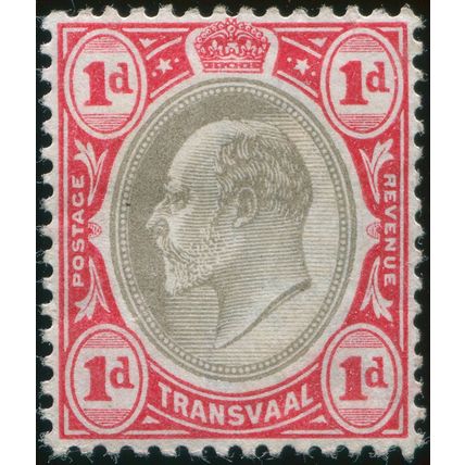 Transvaal 1902 1d black & carmine SG 245 unused