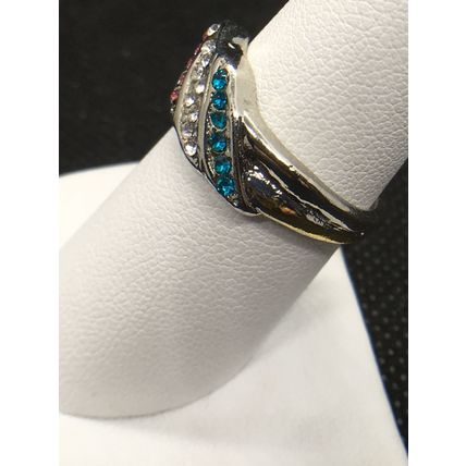 Ring Fashion Wave 3 Color Turquoise White and Pink #55 USA Seller