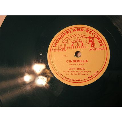 Gerry Beitzel/Sally Sweetland Green Vinyl 78 and Picture Sleeve-CINDERELLA/WYNE