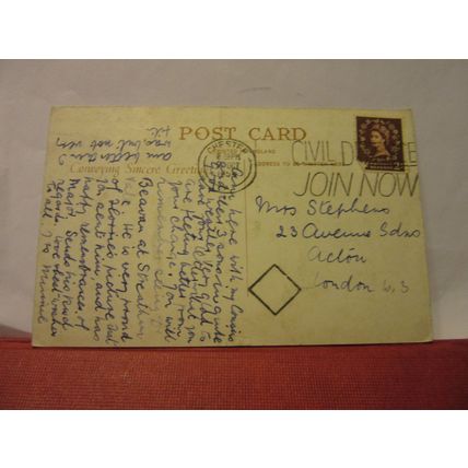 FOREGATE FROM EASTGATE, CHESTER used postcard 1954 pm #