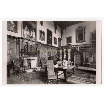 Castle Ashby Near Northampton - The Big Hall - Real Photo Postcard