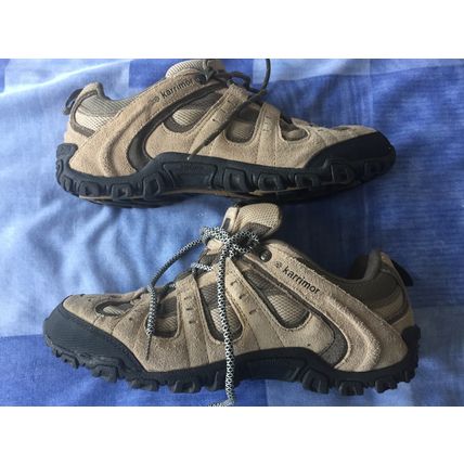 Mens Karrimor SUMMIT 90 BREATHABLE BEIGE/KHAKI RUNNING/HIKING Shoes UK Size 8 42