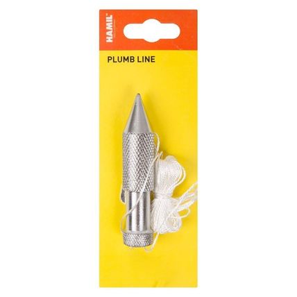 Traditional 5oz Metal Plumb Plum Bob And 15 ft 15' Line Building Decorating