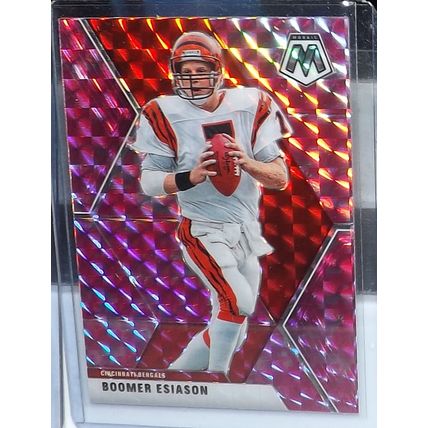 2020 Panini Mosaic BOOMER ESIASON (Cincinnati Bengals) cano pink Prizm card #51