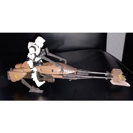 1995 STAR WARS " SPEEDER BIKE & RIDER " 100% COMPLETE BIKE. UK FREEPOST