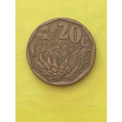 Umlaufmünze Südafrika 20 Cents 1995