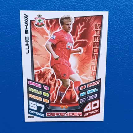 LUKE SHAW ROOKIE 2012-13 Topps Match Attax Premier League #220