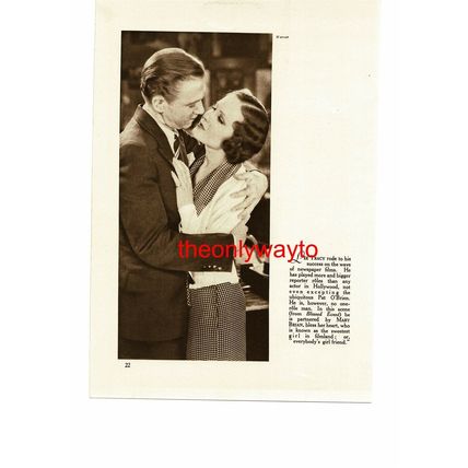 Lee Tracy & Mary Brian (Holywood Cafe On Reverse), Book Illustration, 1933