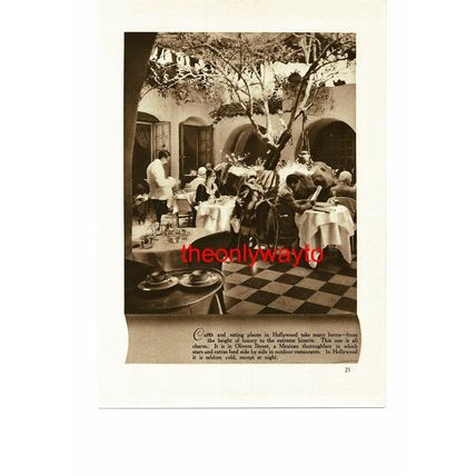 Lee Tracy & Mary Brian (Holywood Cafe On Reverse), Book Illustration, 1933