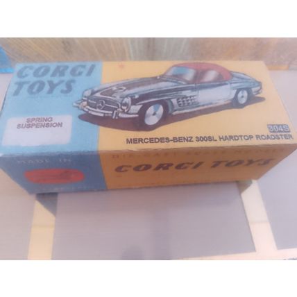 Corgi No 304S Mercedes Benz 300SL Hard Top Copy /Replica Box