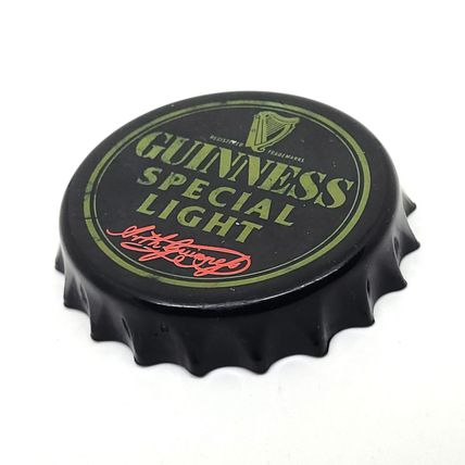 Guinness Special Light Bottle Cap Shaped Magnetic Bottle Opener - Rare Vintage