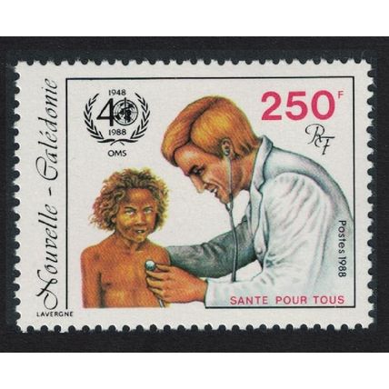 New Caledonia 40th Anniversary of WHO 1988 MNH SG#851