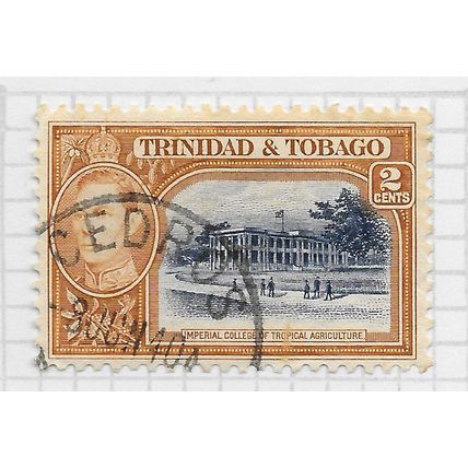 TRINIDAD & TOBAGO 1938 CEDROS POSTMARK SG247 TROPICAL COLLEGE IMPERIAL