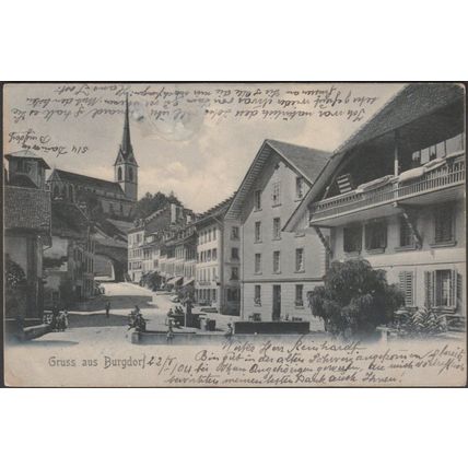 Gruss aus Burgdorf, Bern, 1904 - Robert Kaspar AK