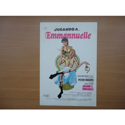 Carry On Emmannuelle 1978 Original Spanish Cinema Film Poster Promotion
