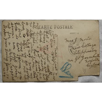 1915 French postcard ? Le Canal - Field Post Office