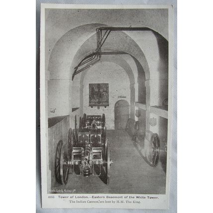 vintage postcard Tower of London White Tower Basement