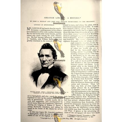 William Butler Of Vandalia, Illinois, Book Illustration, Book Illustration