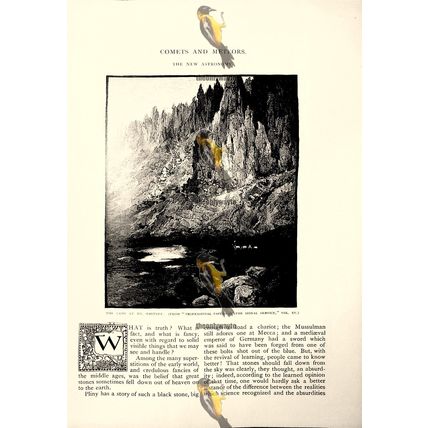 Camp At Mount Whitney, (Mount Vesuvius Eruption, Reverse), Book Illustration