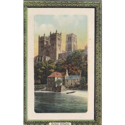 EC171 DURHAM CATHEDRAL. COLOURED PRINTED POSTCARD