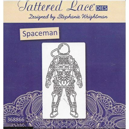 Tattered Lace. Spaceman Die. Die Cutting Cardmaking Scrapbooking