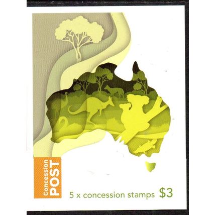 AUSTRALIA: 2023, CONCESSION POST, SELF-ADHESIVE MNH BOOKLET OF 5 STAMPS.